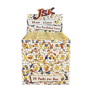 Boîte d'emballage en papier préimprimé avec logo personnalisé Boîte à rouleaux en forme de cône 70/84/98/109mm dans un emballage à rouler en carton Fumer prudemment le feu - Product Image 6