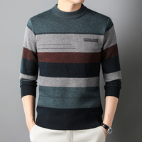 OEM Personnalisé Hommes Pull Grands Pulls Designer O-Neck Ras Du Cou Chaud Tricoté pour Automne Motif Décoration-Vente en Gros