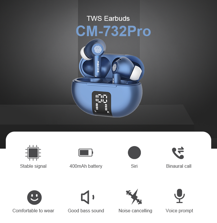 JL6973 Chipset TWS Earbuds - Stereo, Waterproof, and