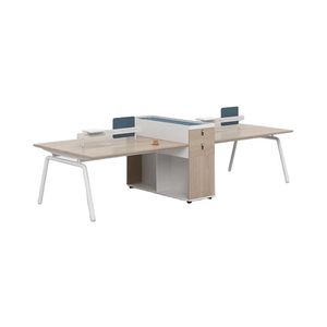 Tutto-vendita formato su misura moderno in legno casa <span class=keywords><strong>ufficio</strong></span> 4 persone posti multifunzione personale scrivania con cassetto - Product Image 1