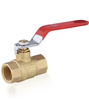 Válvula de bola de gas de control FIP de 1/2 pulgada con manija de 1/4 de vuelta, 2 puertos, 600 PSI de presión máxima, accesorio de plomería de latón OEM para el hogar