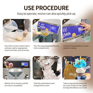 Máquina automática comercial de helados y helados, máquina de rollo de helado, máquina dura de helado de 48L/60L - Product Image 5