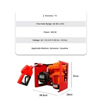 Rakitan Metering Pompa Gigi Besi Cor Listrik Zhisheng Model 40/60 untuk Oli Pelumas, Oli Mesin, Oli Hidrolik, Bahan Bakar Diesel
