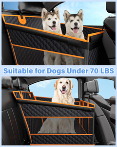Sièges de voiture pliables pour chien, siège de voyage portable pour animaux de compagnie, rehausseur de siège arrière pour chien avec fond rigide, sièges de voiture respirants pour chien - Product Image 6