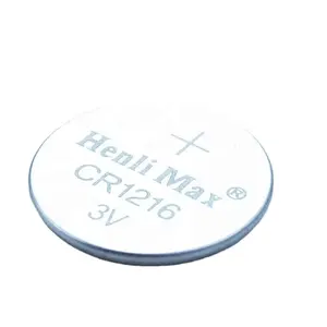 Henli Max CR1216 3.0V Primary Lithium Battery Intelligent Industry Remote Control Lithium Manganese Dioxide Button Battery Cell