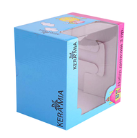 Boîte à mug à sublimation de 11oz en céramique personnalisée avec fenêtre, tasses thermos, boîtes d'emballage en papier pour gobelet, boîte cadeau