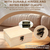 Boîte-cadeau pour montre en bois naturel de luxe, écologique, faite à la main, avec logo personnalisé, boîte de rangement pour bijoux DIY non finie