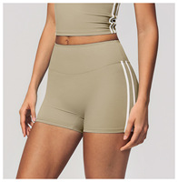 Pantacourt de sport pour femme à blocs de couleur, taille haute, effet seconde peau, rehaussement des hanches, pour le fitness, la course et le yoga
