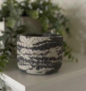 Vasi per Candele in Cemento con Motivi Geometrici alla Moda, Contenitori in Calcestruzzo per Candele Profumate, Decorazione Elegante per la Casa - Product Image 3