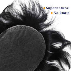 ผมเรมีอินเดียแบบเต็มสำหรับ100% ลูกไม้มัดมือลอนธรรมชาติแบบมองไม่เห็นขนาด38มม. ระบบเปลี่ยนผมของผู้ชาย - Product Image 5