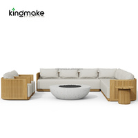 Luxuriöses Teakholz-Gartensofa-Set für Villa, Resort und Hotel - Hochwertige Outdoor-Möbel für Gewerbeprojekte