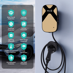 แท่นชาร์จ EV 7kW ติดผนังควบคุมด้วยแอปชาร์จเร็วพร้อมอินเตอร์เฟสป้องกัน IP55ชนิดที่2สำหรับยานพาหนะไฟฟ้าใหม่ - Product Image 4