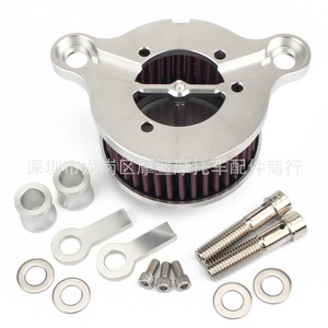 Filtre à air pour moto Moshark 18x14x10 en aluminium CNC pour modification Harley - Product Image 1