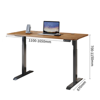 Meubles de bureau, table de bureau électrique à hauteur réglable, support de table, bureau assis-debout