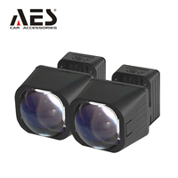 AES Mini projecteur à lentille bi-LED matricielle de 1,5 pouce, 30W, 6000K, avec coupure plate