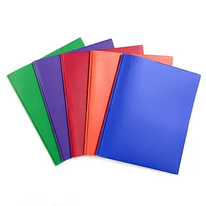 Durable Plastic Letter Size Paper Office School Stationery Tadpole File Folders With Pockets And Prongs Folders Brads