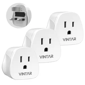 VINTAR USA nach UK Reise adapter 3er Pack Typ G US zu UK Stecker adapter