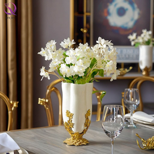 <strong>Yellow</strong> Porcelain Luxury Home Decoration Vase Set Reproduction Hand Made Antique Wholesale Ceramic Vase CLASSIC Painting <strong>Decor</strong> - Product Image 1