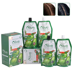 Crema <span class=keywords><strong>Colorante</strong></span> 500ml*2, Tinte para Cabello Negro, Champú <span class=keywords><strong>sin</strong></span> Amoníaco con Hierbas para un Color Permanente, OEM - Product Image 3