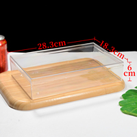 Boîte à tiramisu grande en plastique transparent de qualité alimentaire avec couvercle, idéale pour le stockage de gâteaux et comme boîte cadeau