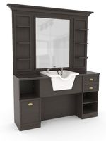 Table de coiffeur avec miroir et éclairage
