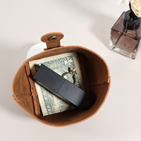 Mini porte-monnaie pour femmes en cuir PU, petit portefeuille de style coréen, porte-clés, pochette pour écouteurs, organiseur de rouge à lèvres