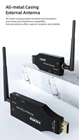 Xput 150m Extenseur HDMI sans fil 1080P, Dongle d'affichage WiFi, Émetteur-récepteur de mise en miroir d'écran pour TV, projecteur, moniteur, usage domestique