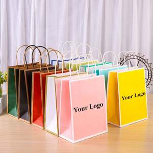 Wholesale Luxury Black Printed Custom Logo Clothing Shopping Gift <b>Jewelry</b> <b>Packaging</b> Paper Bag - Product Image 1