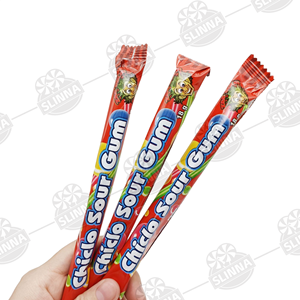 Chiclo Long Stick Fruity Sour Bubble <span class=keywords><strong>Gum</strong></span> Halal Vente en <span class=keywords><strong>gros</strong></span> Bonbons à mâcher fruités acidulés emballés individuellement Boîte <span class=keywords><strong>de</strong></span> présentation - Product Image 2
