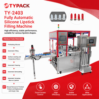 Machine de remplissage de rouge à lèvres en silicone entièrement automatique TYPACK à 72 cavités avec démoulage par congélation pour la fabrication de rouge à lèvres de 1 à 25 ml