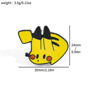 โลโก้ที่กําหนดเองโลหะหัตถกรรมป้ายน่ารักการ์ตูน Poke <span class=keywords><strong>Pika</strong></span> ปกหมุดของขวัญส่งเสริมการขายเคลือบ Pin ขายส่งเข็มกลัดกระเป๋าอุปกรณ์เสริม - Product Image 6