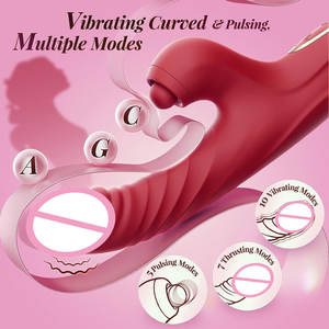 Vibrateur Lapin Tapotant Point G Féminin, Stimulateur Clitoridien Vaginal, Gode Pénétrant et Vibrateur à Insertion pour Femmes - Product Image 3