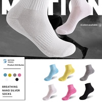 Chaussettes de sport rétro épaisses en tissu éponge pour femmes Zhuji - Chaussettes en coton absorbant la transpiration pour la course à pied, le badminton et le basketball