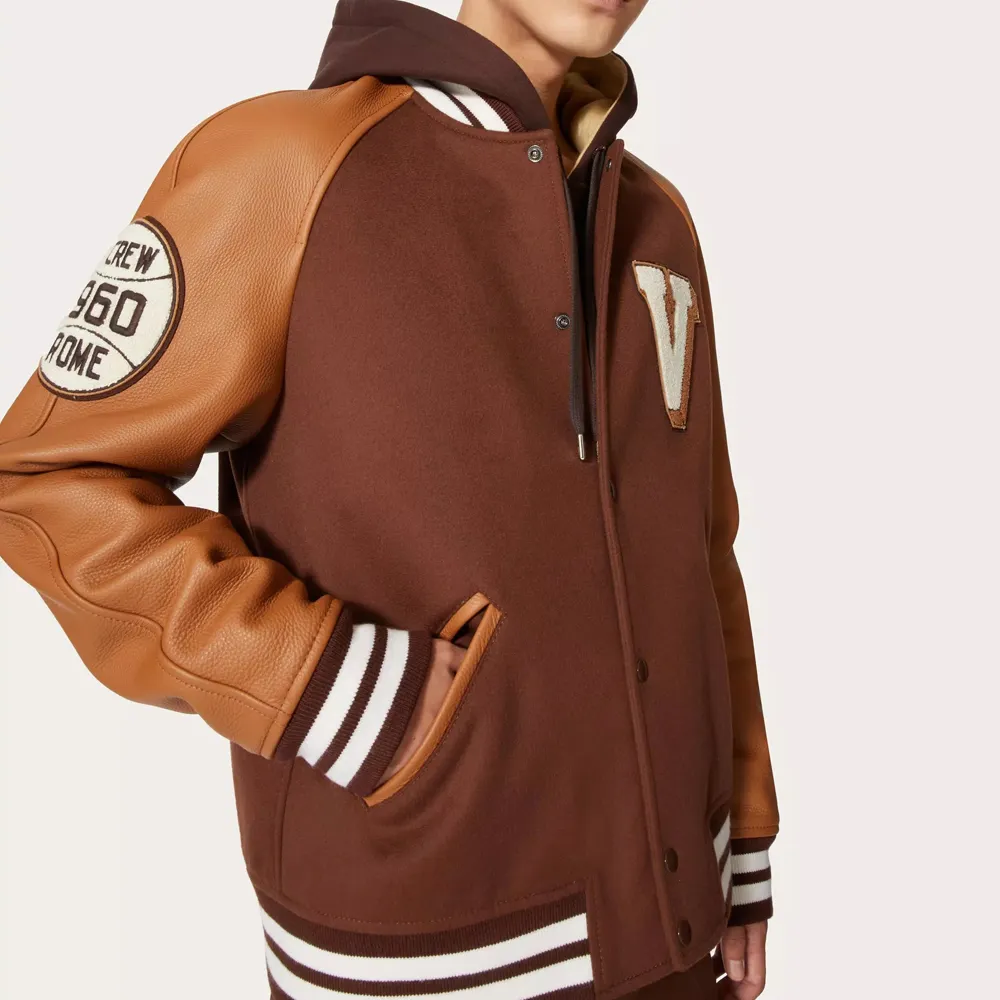 Holesale-Chaqueta de béisbol con sublimación personalizada para hombre, chaqueta bomber de estilo universitario