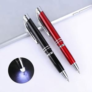 Executive LED Light-Up Novelty Promotional 3-in-1 Metal for Ballpoint Pen with Custom Logo for Office Travel & Gifts - Product Image 3