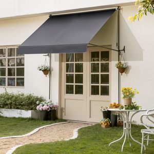 Toldo de balcón Resistente a los rayos UV y ajustable en altura Toldo de balcón sin taladro para protección solar Embalaje de pedido por correo - Product Image 4