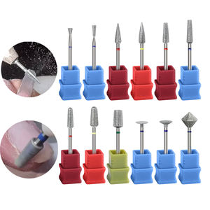 Pédicure professionnelle outil de prétraitement des ongles tête de meulage diamantée pour dissolvant de matériau de Gel polonais foret à ongles manucure - Product Image 1