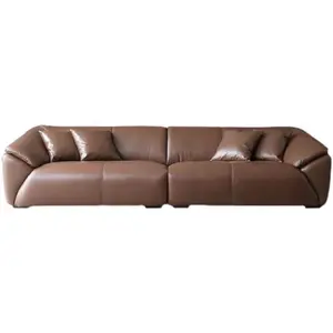 Italian Design Milan High-end Furniture Art Leather Sofa Set Furniture 3 Seater Sofas Couch Leather Home Furniture Modern 2011