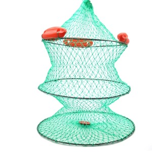 Trois dérive protection de la <span class=keywords><strong>mer</strong></span> filet de pêche poche filet sac séchage rapide pliant Cage à poisson épaissi panier à poisson accessoires de pêche - Product Image 1