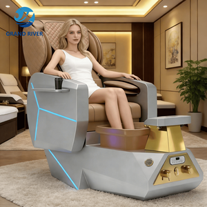 Mobili da salone di lusso moderno europeo con schienale alto piede Spa sedia trono Manicure Pedicure ChairsPopular - Product Image 1