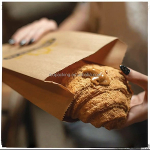 <span class=keywords><strong>Bolsa</strong></span> de papel con fondo afilado impreso con logotipo personalizado para pan, donas, galletas, macarrones, postres, comida para llevar, accesorio de cinta de embalaje - Product Image 5
