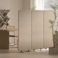 Paravents de séparation de pièce en polyester écologique ASTM C423, pliables, insonorisés, cloisons acoustiques de bureau