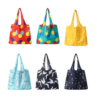 Vente en gros de sacs à provisions écologiques à roulettes imprimés sur mesure Superette fourre-tout d'épicerie pliable et réutilisable avec votre marque
