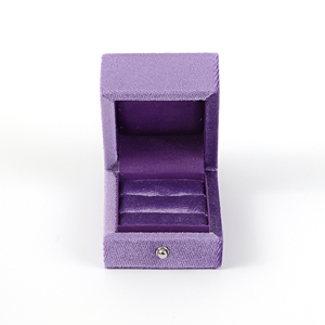 Boîtes à bijoux en velours FANXI pour l'emballage des bagues, avec ruban, boîtes cadeaux pour bijoux avec logo - Product Image 3