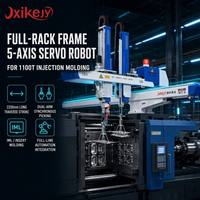 Xinkejy Châssis complet de commande, Bras robotisé servo 5 axes à double section et double bras pour machine de moulage par injection 1100T, Insertion IML