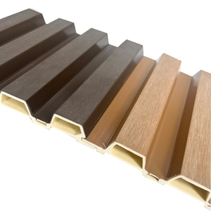 Hiện đại thân thiện với môi WPC rãnh tường tấm ốp không thấm nước bên ngoài biệt thự hàng rào tấm cho khách sạn căn hộ Tường Ngoài Trời - Product Image 3