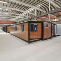Maison conteneur pliable et extensible de 20 pieds pour les secours d'urgence, logement temporaire, abri préfabriqué portable