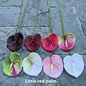 All'ingrosso 3D simulazione rosa fiori bianchi per la casa ristoranti morbidi fiori artificiali piccola palma Flakcrane per il matrimonio - Product Image 2