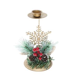 Venta caliente creativo nuevo oro hierro Navidad estrella alce candelabro ventana pantalla decoración de escritorio - Product Image 6