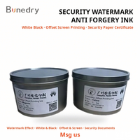 Encre de sécurité anti-contrefaçon à filigrane blanc et noir pour impression offset et sérigraphie, pour papier de sécurité et impression de certificats, fourniture d'usine
